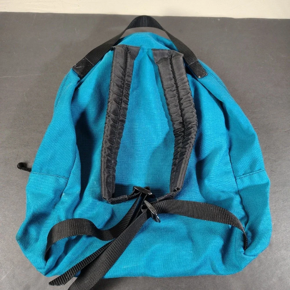 Vintage Caribou Mountaineering Backpack Teal Canvas Gorpcore Hiking Daypack
